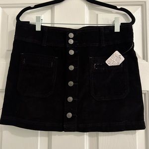 Women’s New Free People Corduroy Mini Skirt